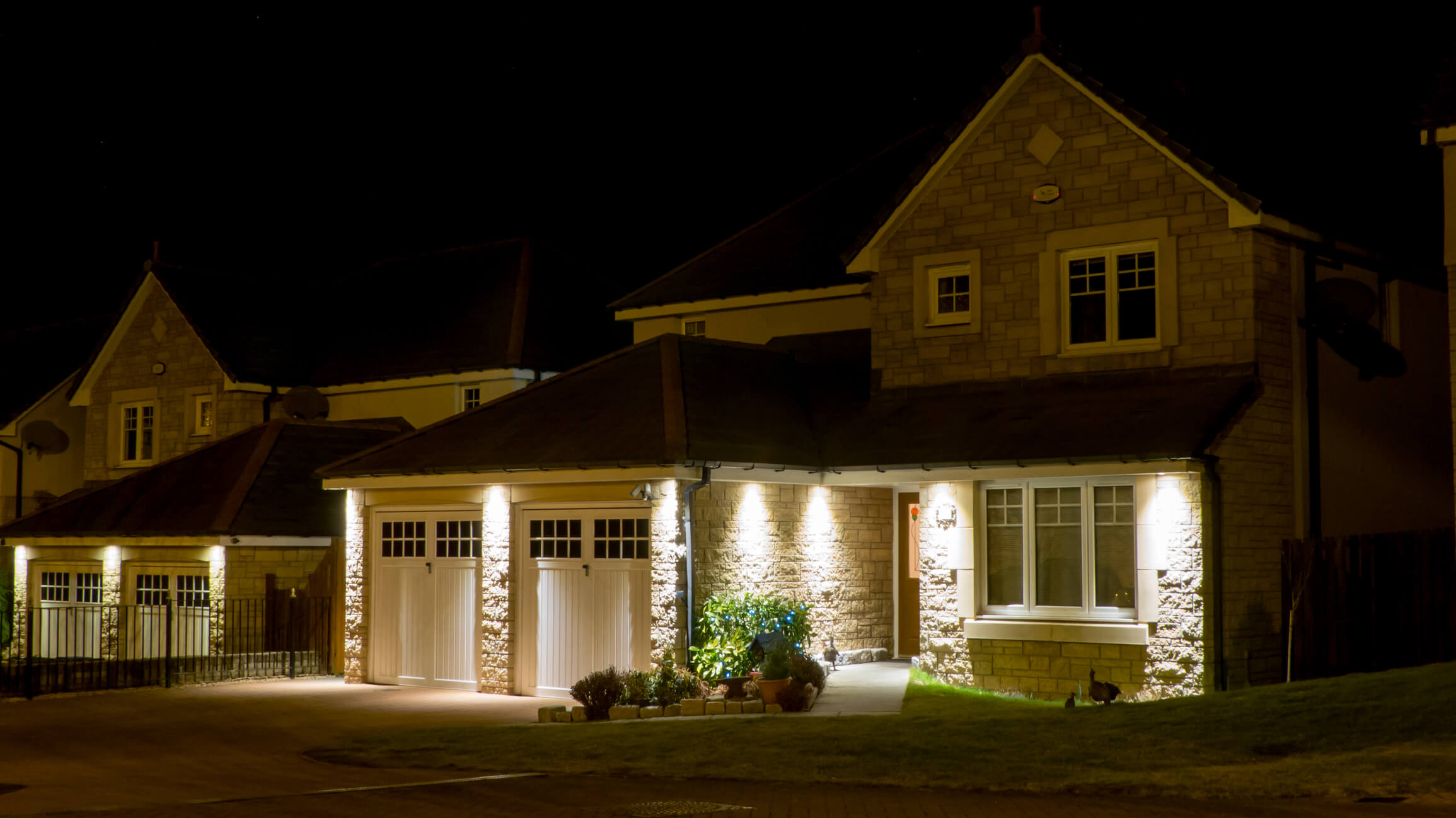 Outdoor lighting can increase the curb appeal of your home